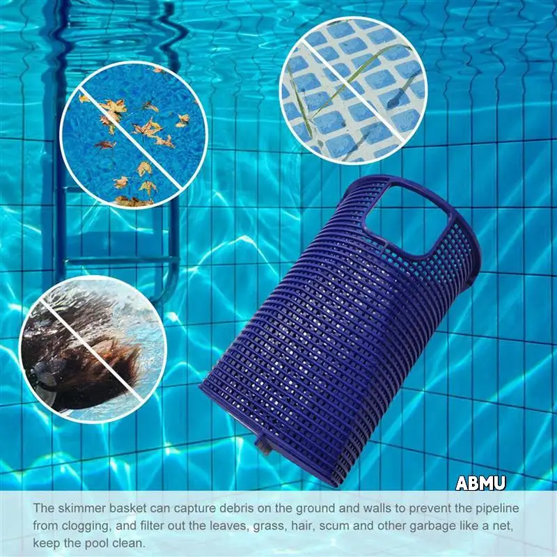 

4X Swimming Pool Pump Basket Strainer Skimmer Baskets Pool Filter Basket Replacement Tank Skimmers Pool Accessories