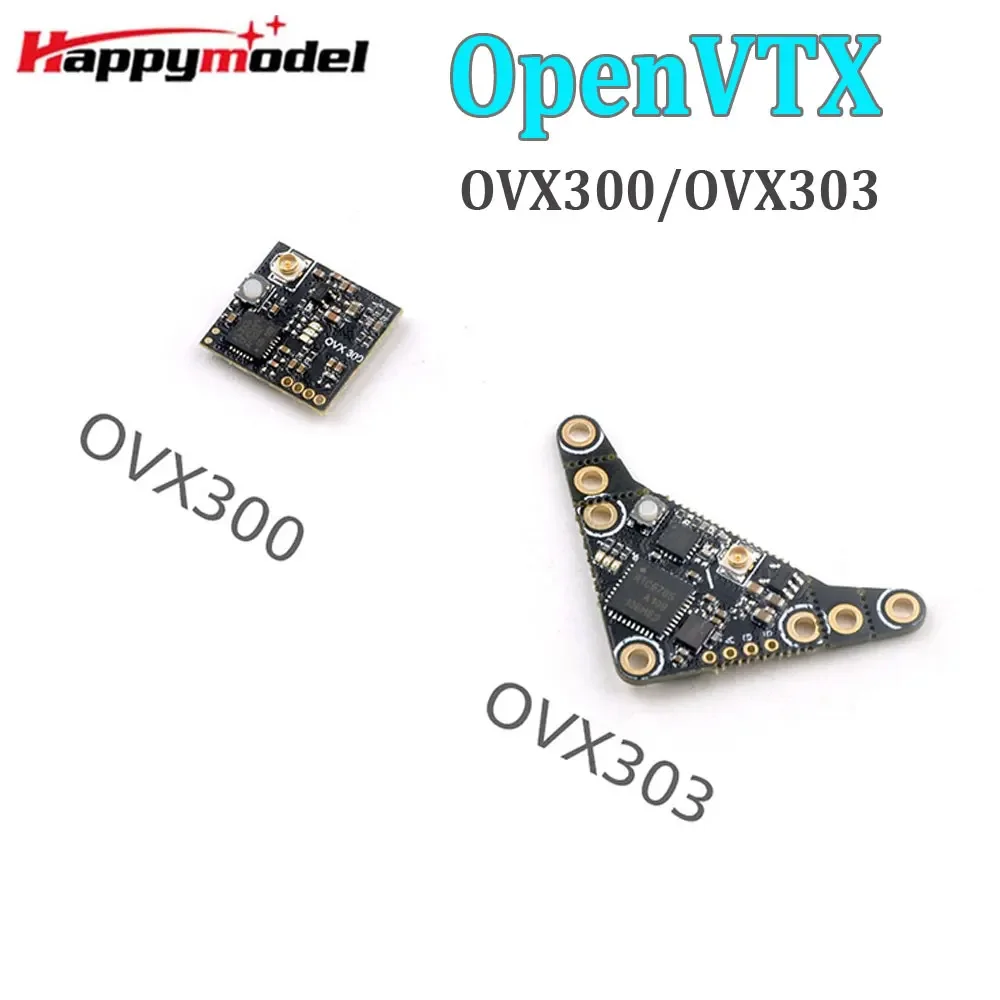 HappyModel OVX300 OVX303 5.8G 40CH 300mW Adjustable OpenVTX Video Micro Transmitter for RC FPV Tinywhoop Nano Micro Long Range