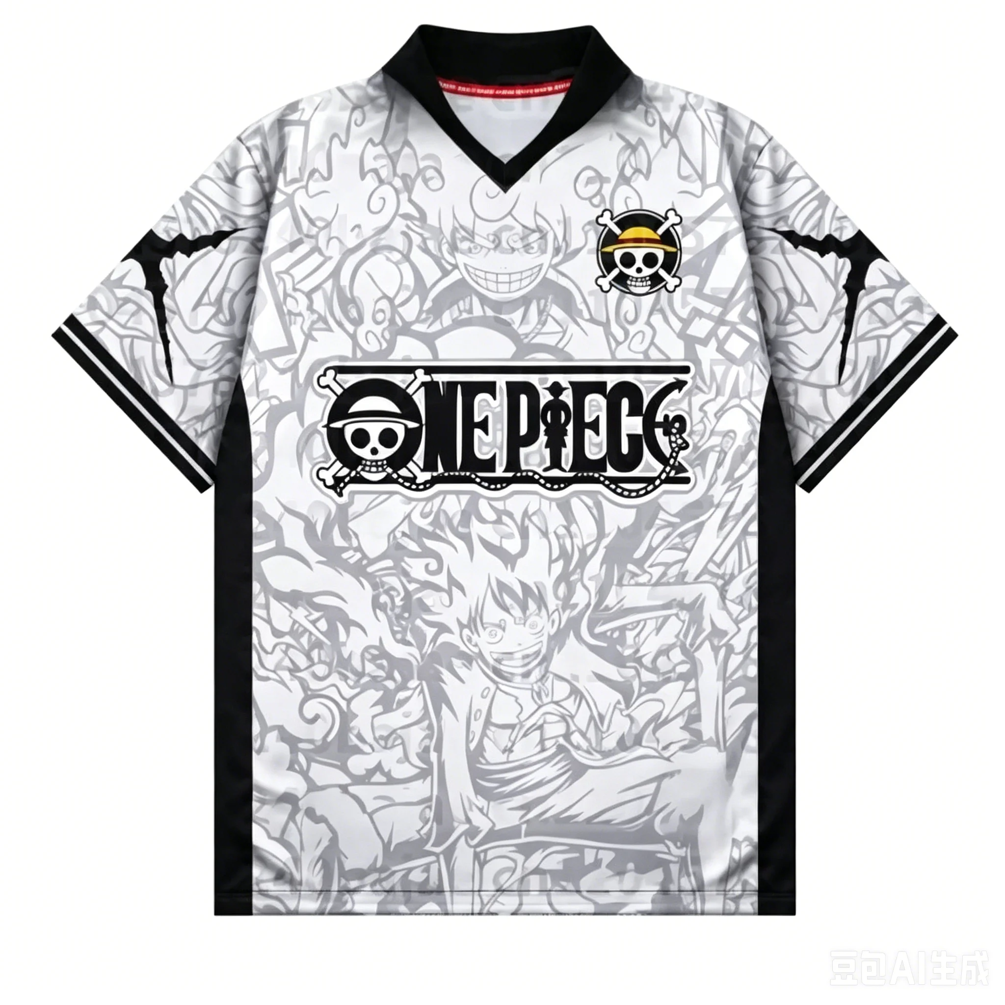 2026 One Piece Luffy Anime T-Shirt Vintage Baseball Jersey Style Men Women 3D Full Print Y2k Streetwear Harajuku Graphic Tee