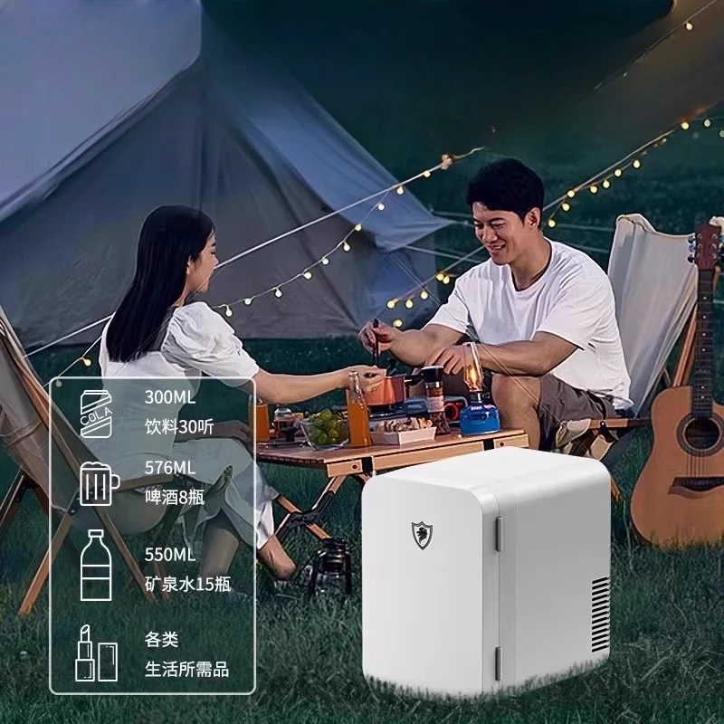 Portable Mini Fridge Car/Home Dual Use Compact USB-Powered Cooler Warmer for Office Ultra-Quiet Energy Saving Large Capacity