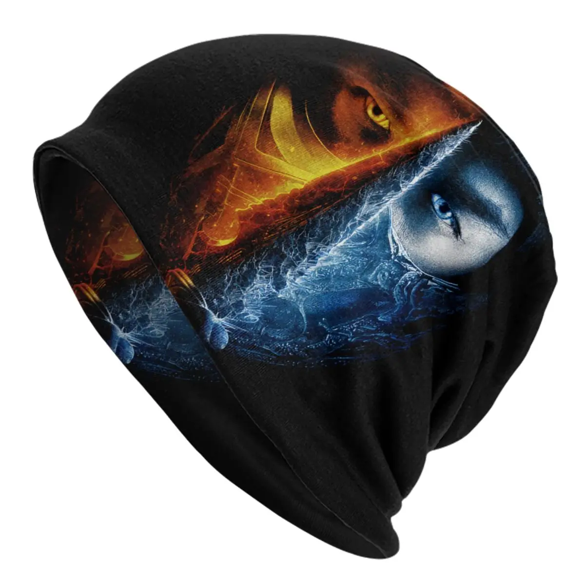 Mortal Kombat Sub Zero Scorpion Bonnet Hats Hip Hop Knit Hat For Women Men Winter Warm Fighting Game Skullies Beanies Caps