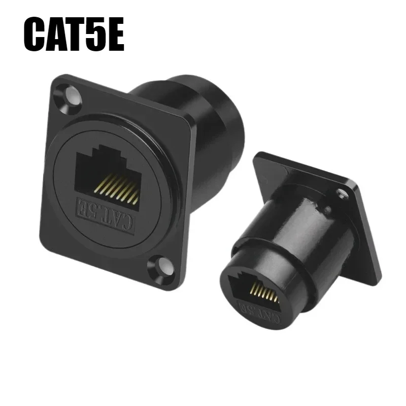 1PC Type D Super Five network pass through module RJ45CAT5E Network cable interface data signal connector socket panel