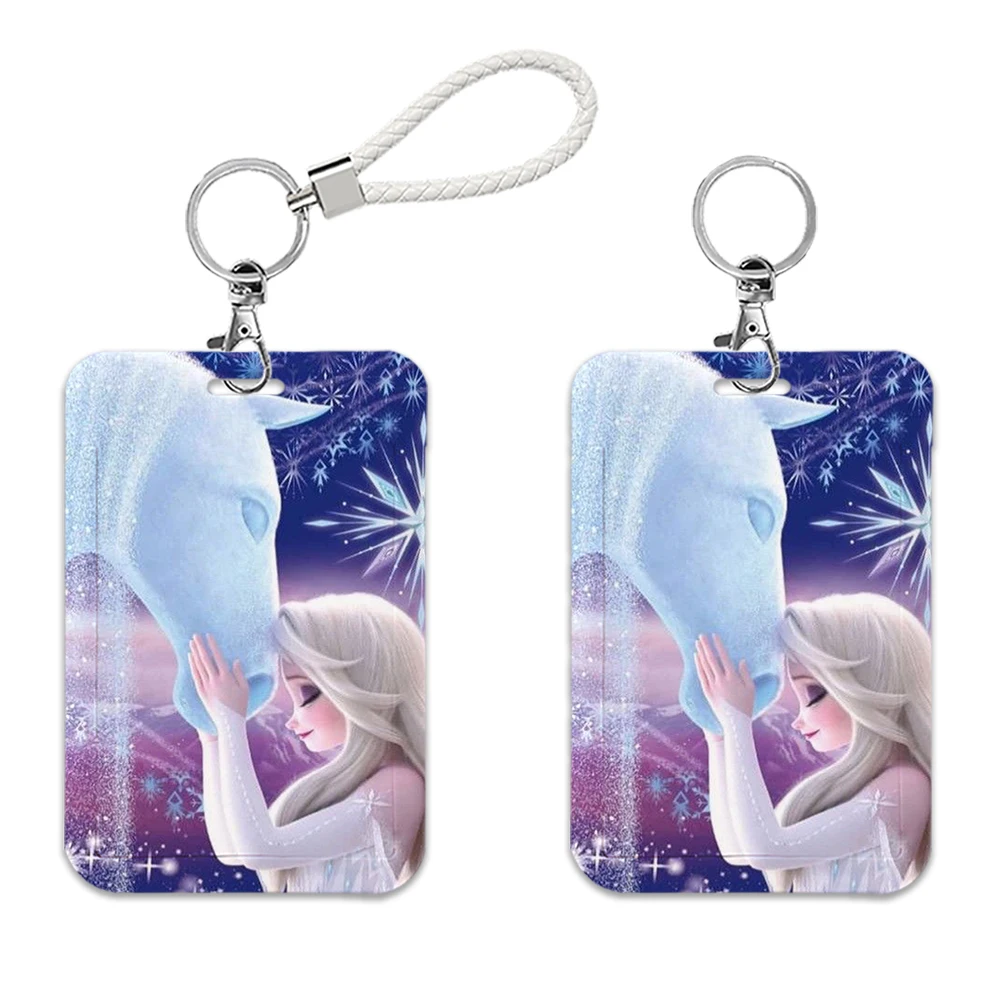 الأميرة إلسا ديزني فروزن آنا أولاف اسهم معرف شارة حامل حزام بطاقة العمل حافلة حامل بطاقة الوصول سلاسل المفاتيح اكسسوارات #6