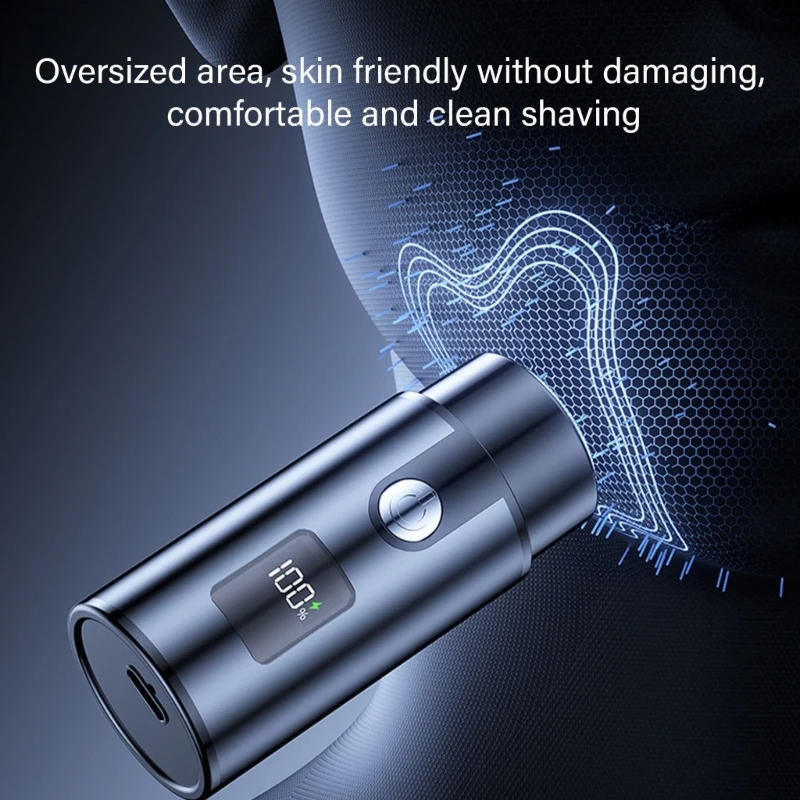 Electric Shaver Rechargeable Portable Shaver Travel Shaver Electric Shaver Cordless Face Shaving Trimmer for Home Car