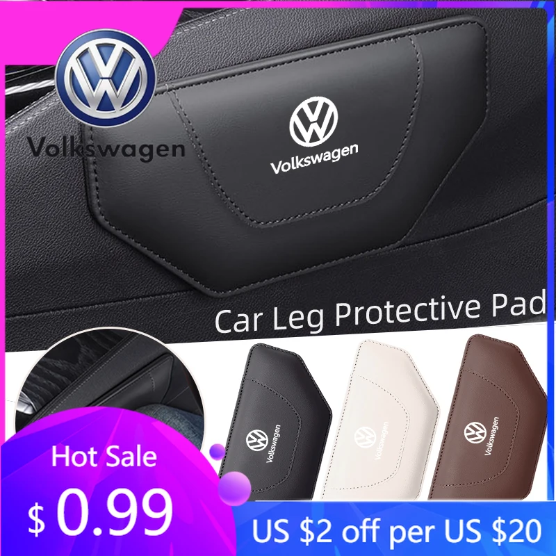 

Новая подушка-накладка из кожи для защиты коленей и ног в автомобиле, подлокотник для VW Passat, Golf, Tiguan, Polo, Scirocco, Jetta (2026)