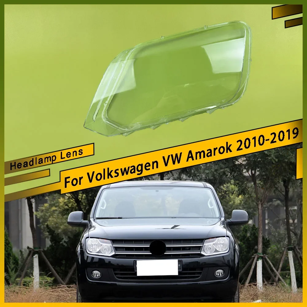 

For Volkswagen VW Amarok 2010 - 2019 Headlights Cover Transparent Headlamp Shell Lens Replace Original Lampshade Plexiglass