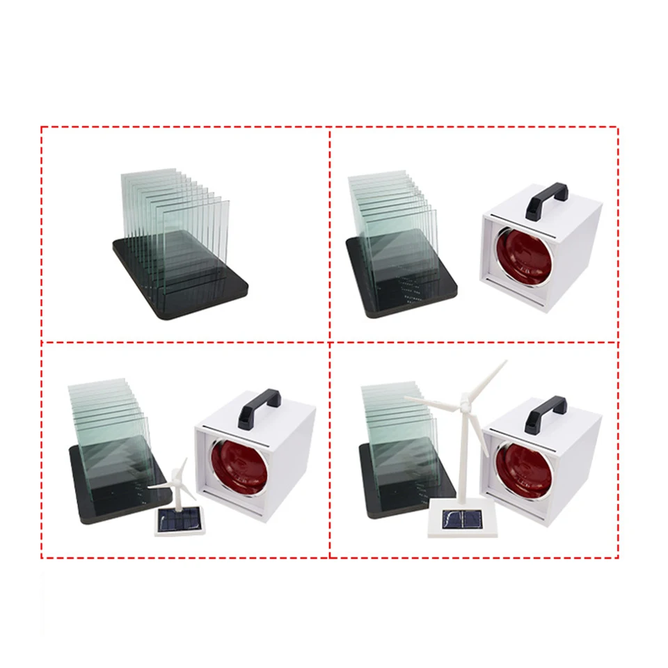 

Portable Infrared Heat Lamp Box With 10 Glass For Window Film Nano Ceramic Tint Heat Block/Heat Reduction&UV Rays Testing KD-07