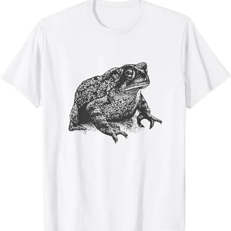 

Fat Toad Minimalist Frog Amphibian Biology Realistic T Shirt