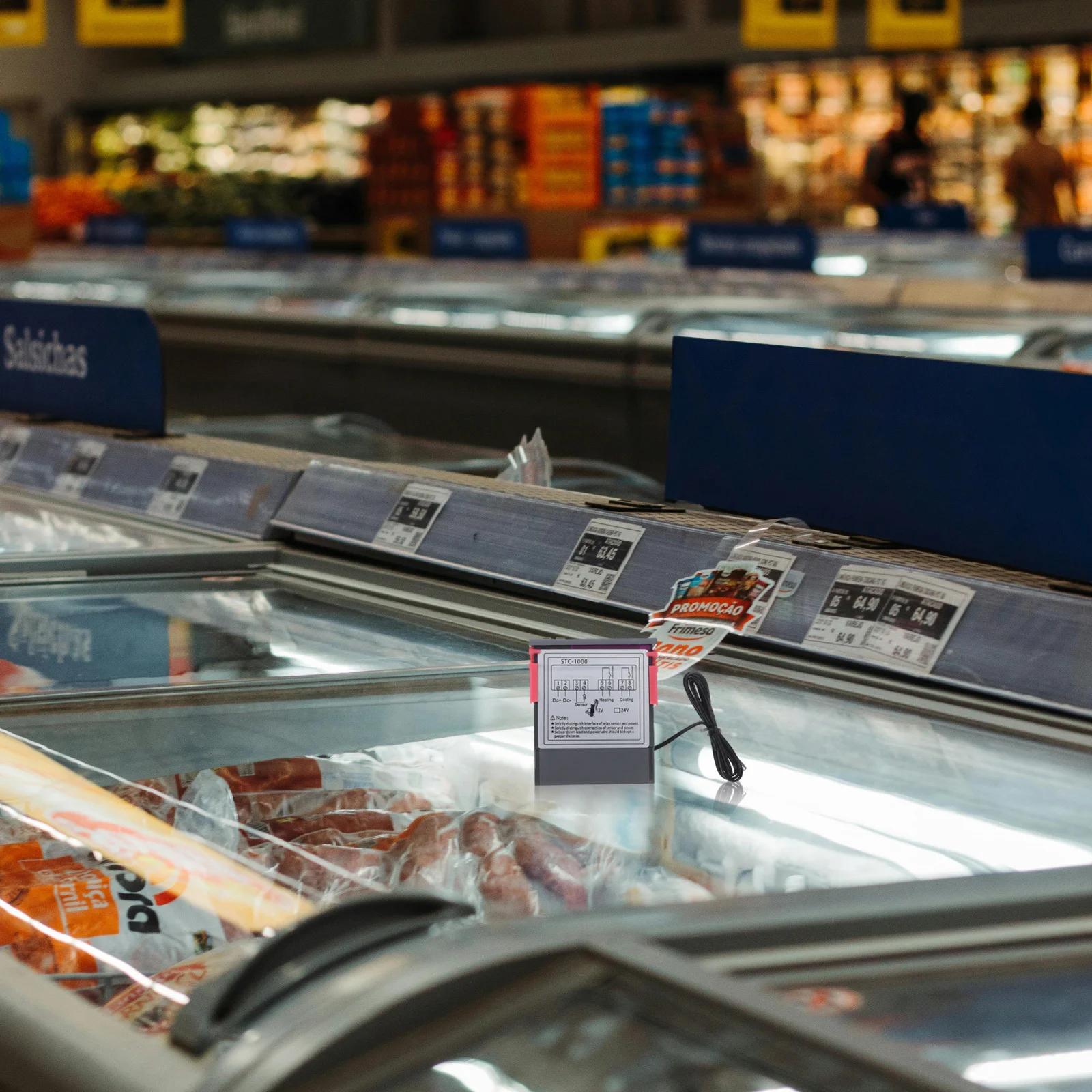 Digital Temperature Controller Switch 12V Cooling Heating Thermostat Sensor for Refrigerator Fermenter Portable Use Precise