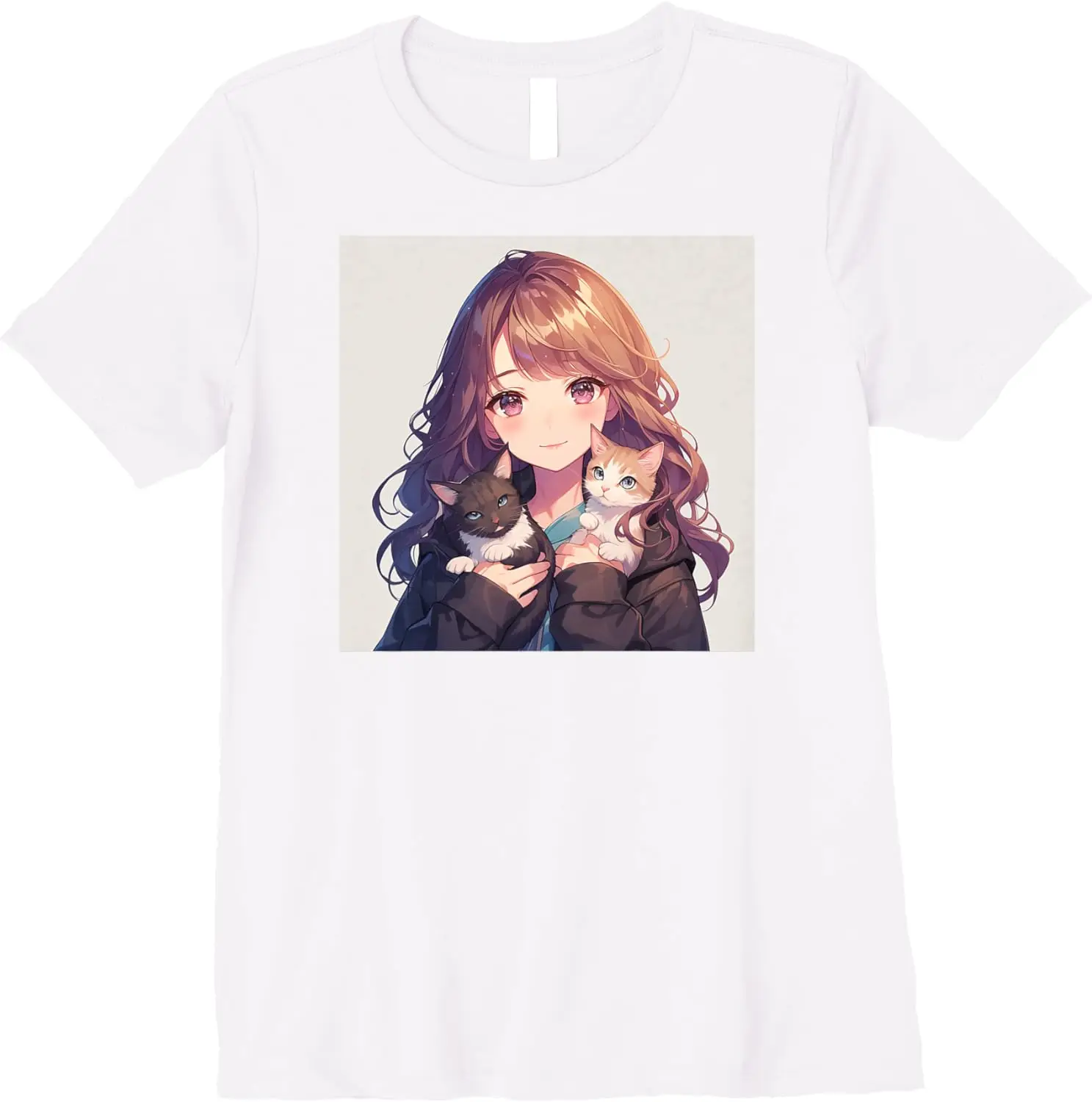 Anime and Cats Lover for Teen Manga kawaii Graphic Otaku Premium T-Shirt