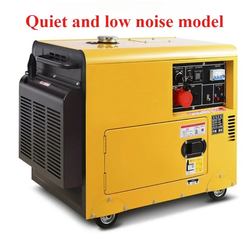 Small Home Use Single Cylinder Air Cooled Diesel Generator 5KW 6KW 8KW 10KW Portable Open Frame For Emergency Backup Power