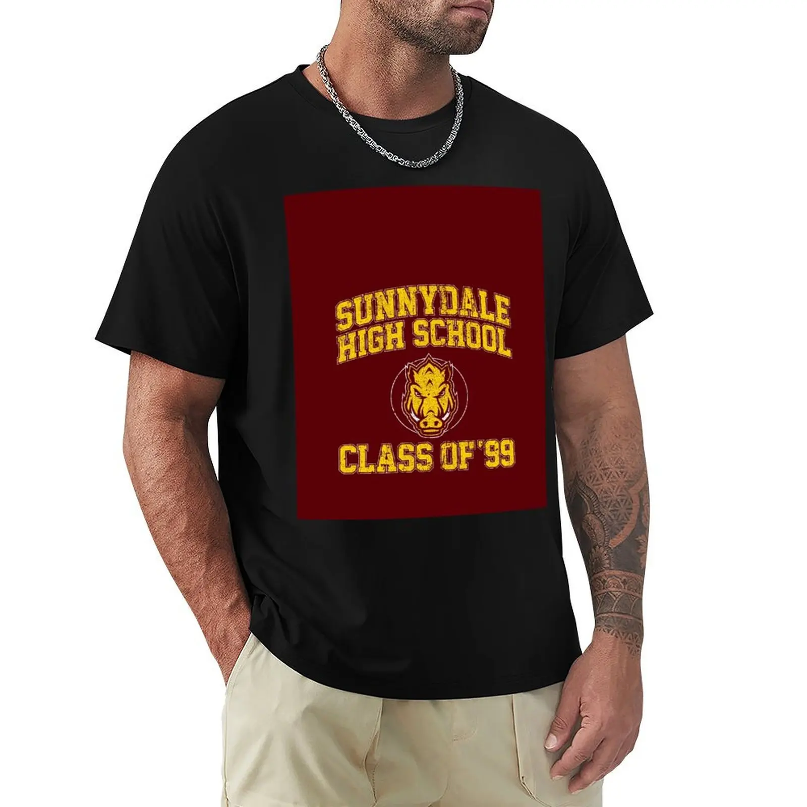 Sunnydale High Class of 99 T-Shirt Breathable Gym Short Sleeve T-Shirt