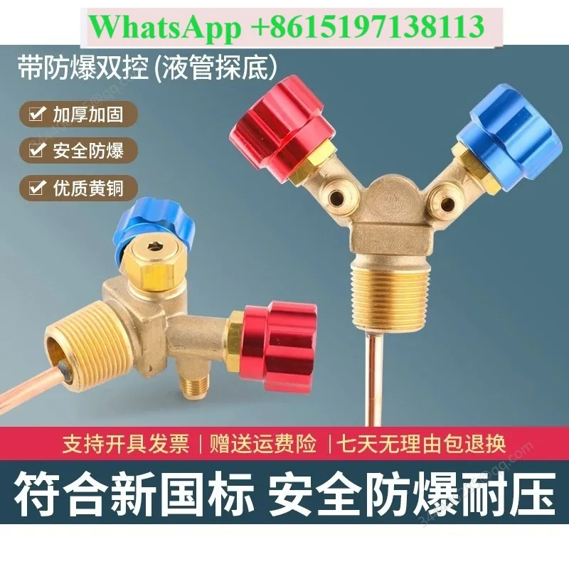 refrigerant recycling and filling special cylinder valve high and low pressure sheep angle valve explosion-proof refrigerant