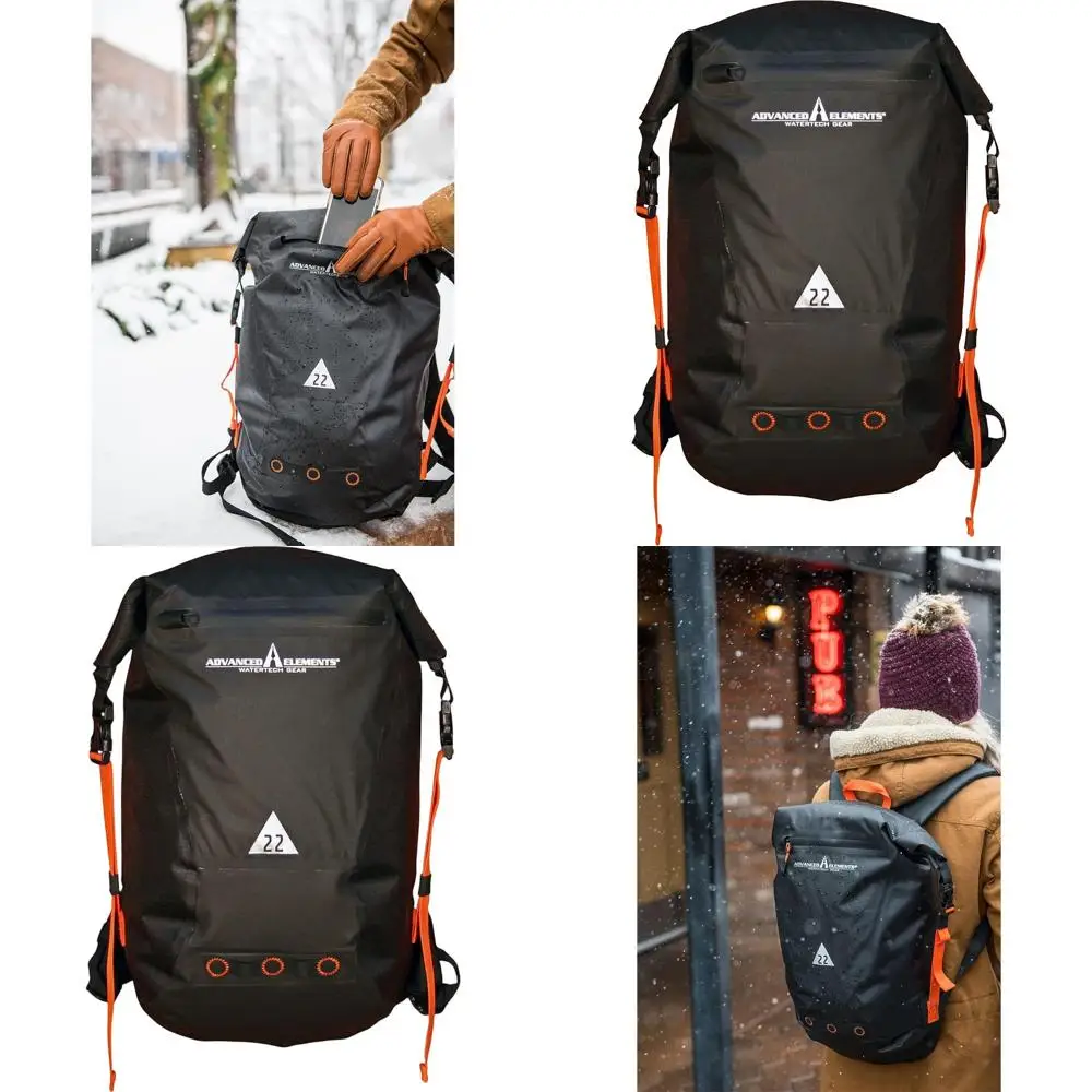 

22L Rolltop Backpack - Elements Blast, Black Edition
