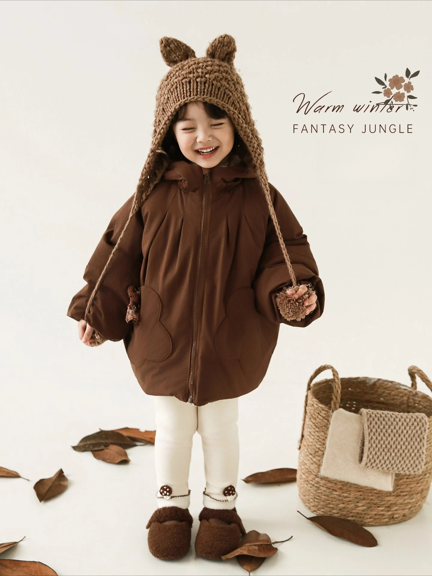 

Рождественский подарок для девочек, двусторонняя стеганая куртка, 2025 г., зимнее теплое пальто, модная верхняя одежда с двумя лицами для малышей 1-7 лет