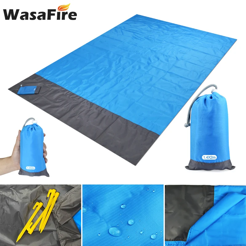 140*200CM Wasserdichte Falten Camping Matte Ultraleicht Tasche Strand Decke Für Camping Wandern Outdoor Picknick Matte Sand Strand matte