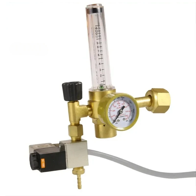 Planting Site CO2 Heating Pressure Reducing Valve C02 Pressure Gauge Instrument 220V Two Welding Pressure Reducing CGA320