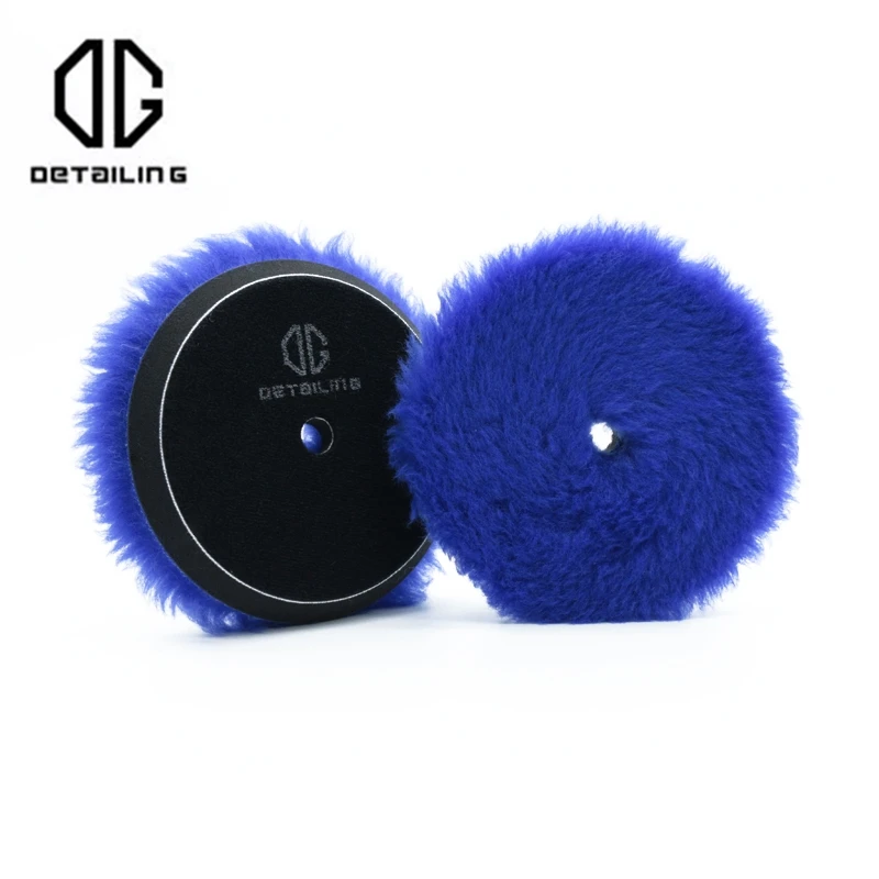 

DETAILING 3"/5"/6 " Wool Polishing Disc Car Waxing Buffing Pad Auto 100% Wool Buffer Pads For Dual Action Polisher