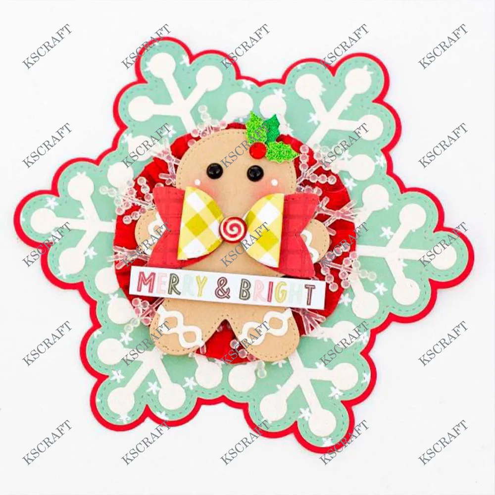 KSCRAFT Snowflake Mini Album Cutting Dies Stencils for DIY Scrapbooking Decorative Embossing DIY Paper Cards