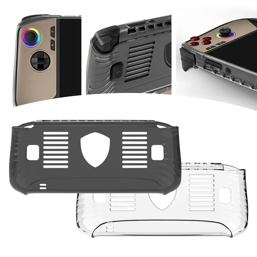 

For MSI CLAW8AI+ Game Handheld Console Protective Case Transparent TPU Soft Rubber Shell Open Source ClAW 8A+