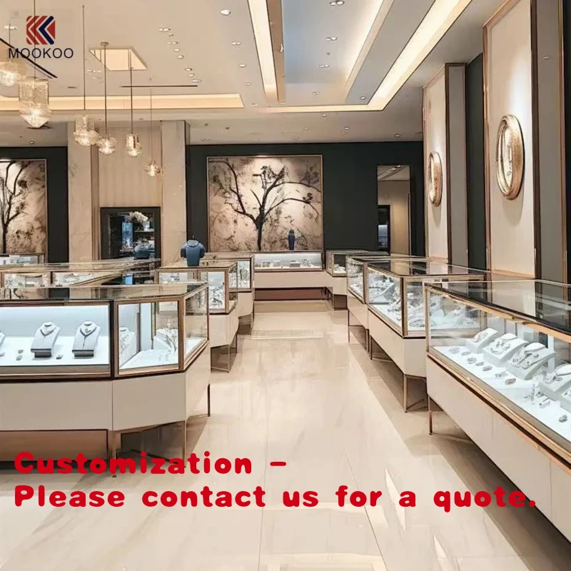 

custom.Sensor-Lit Jewelry Glass Display Cabinet Artisan Forged Metal Frame Showcase