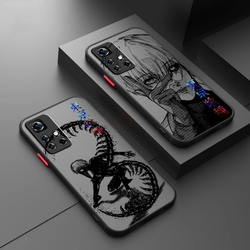 T-Tokyo G-Ghoul Cool Art Frosted Translucent For Redmi 8 8A 9A 9C 9AT 9 9T 10X 10A 10C 10 11A 12C 12 13C 5G Funda Phone Case