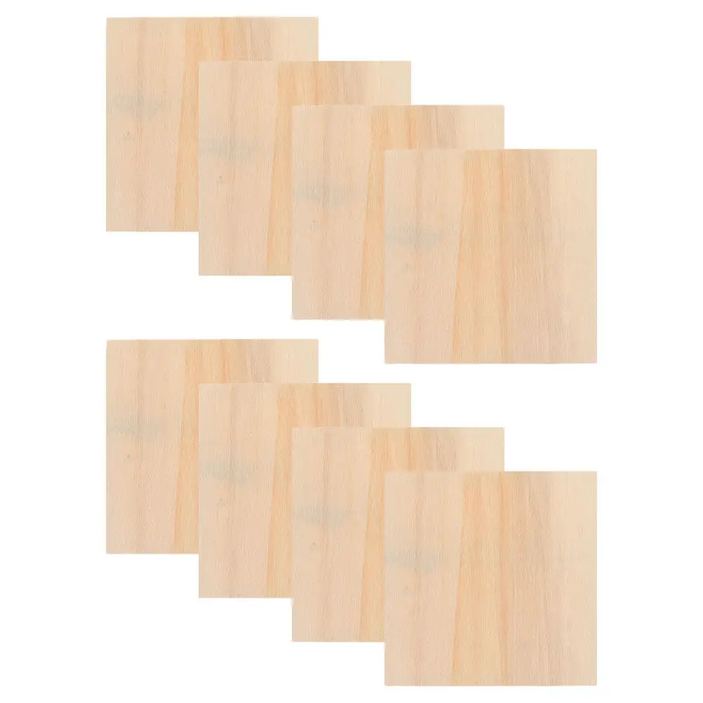 

8 шт. заготовок для картин из массива сосны, квадратные деревянные рамки для поделок, для творчества с глиной, снежинками, глиняными фигурками, деревянные рамки для картин