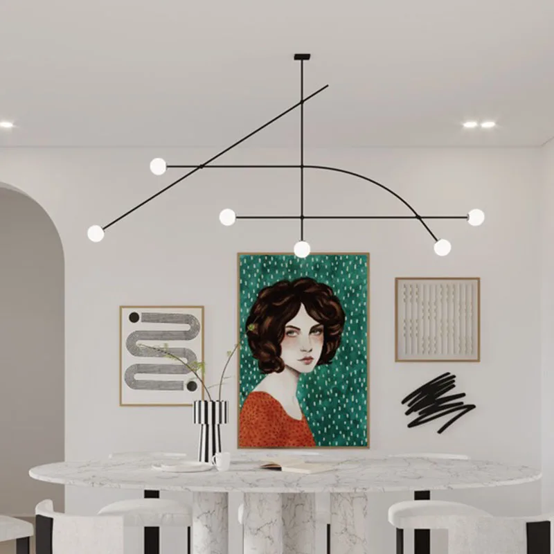 Modern LED Pendant Light Simple Multiple Chandelier for Living Room Restaurant Bedroom Lustre Room Home Decor Hanging Lamp
