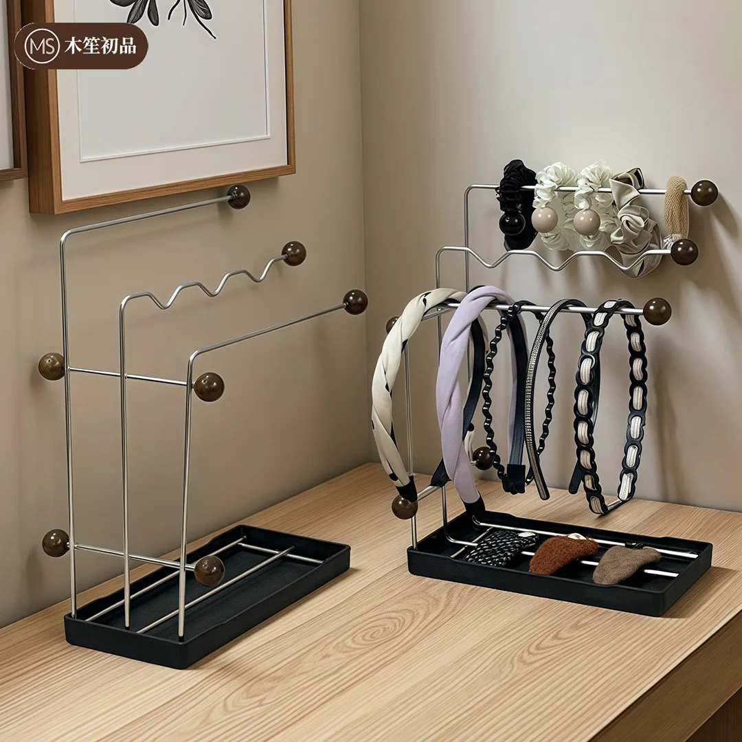 Desktop Hair Accessory Storage Rack, Dressing Table, Hair Band, Jewelry, Hair Tie Storage Rack, Curling Iron, Straight Clip Stor