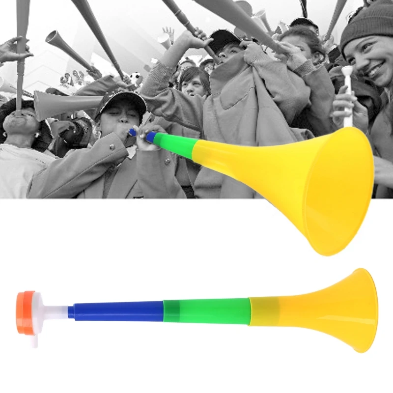 เครื่องดนตรีที่ถอดออกได้สนามฟุตบอล Cheer Horns ยุโรปถ้วย Vuvuzela เชียร์ลีดเดอร์ฮอร์นเด็กทรัมเป็ตของเล่น