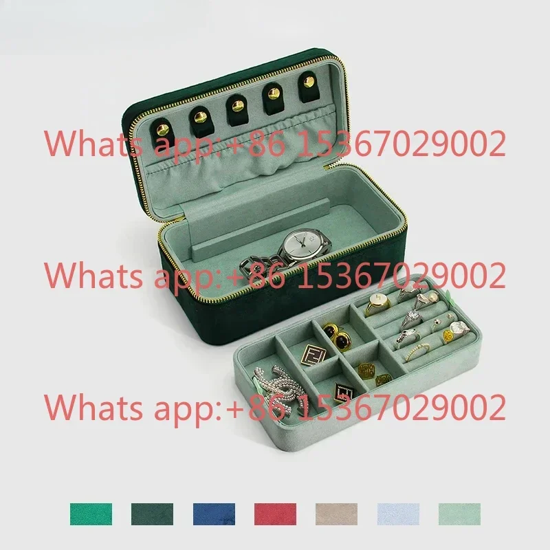 Exquisite Retro High-end Jewelry Storage Case Box Gold Necklace Portable  Advanced Antioxidant Organizer Box Customizable Logo