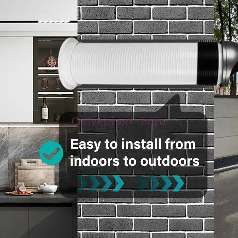 

L1EE Пластиковые настенные заглушки без обратного потока Вентиляционный колпак Простота установки Вентиляционный колпак Обратные