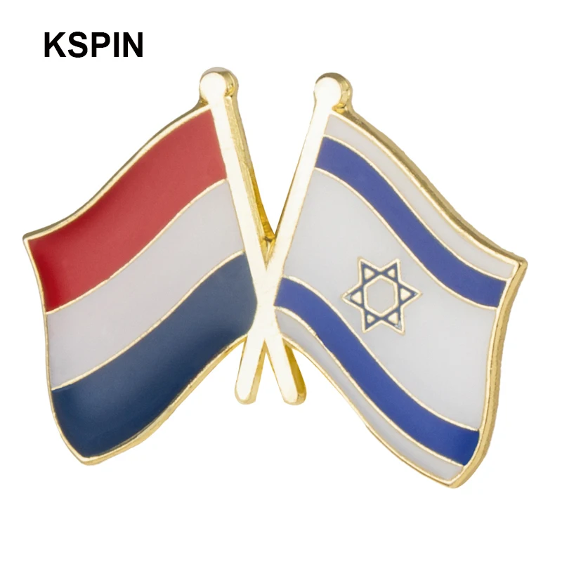 10pcs a lot  Netherlands Friendship Flag Laple Pin Badge Brooch