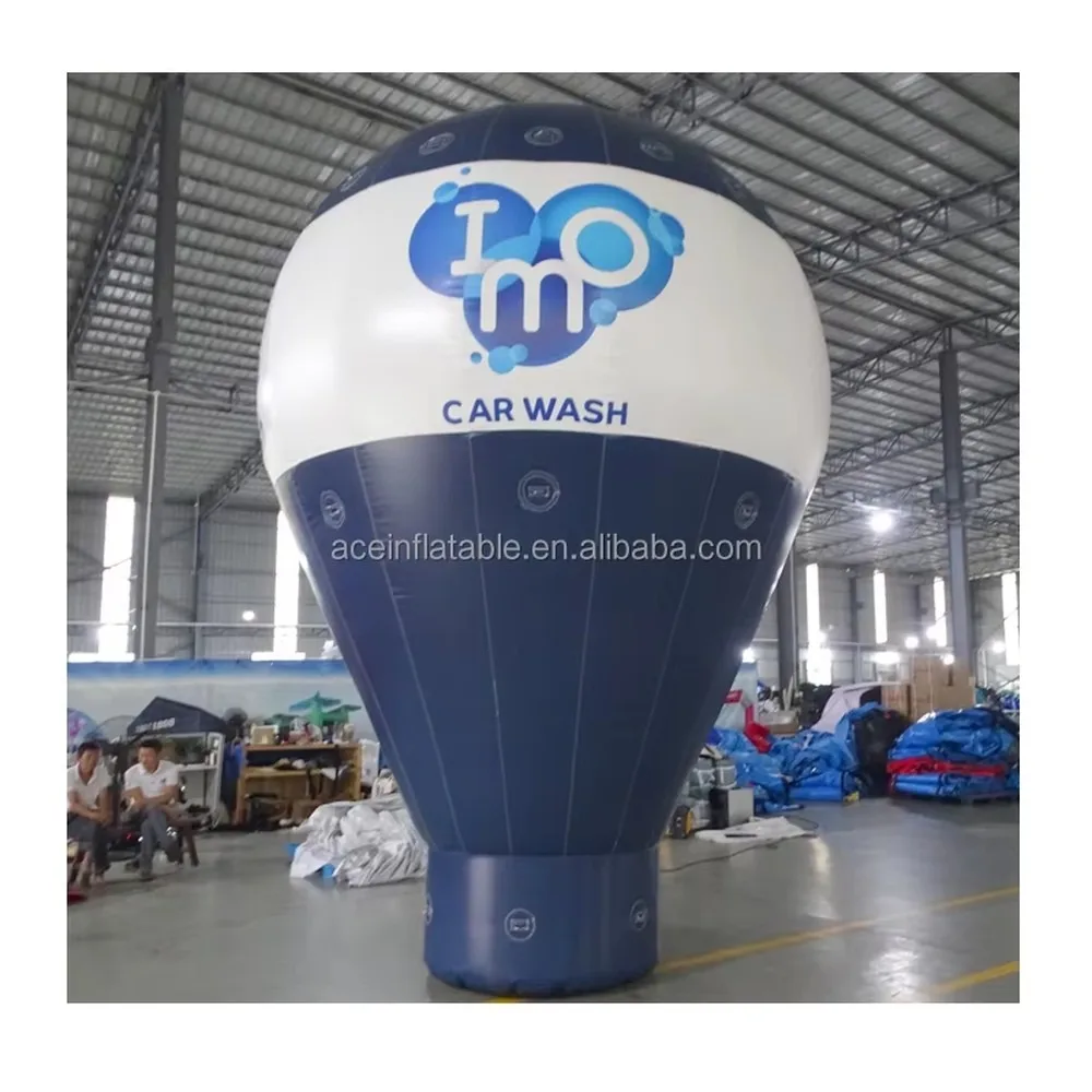 Custom Inflatable Cold Air Balloon Outdoor Roof Top Car Wash Advertising Event Ground Balloon Factory Price