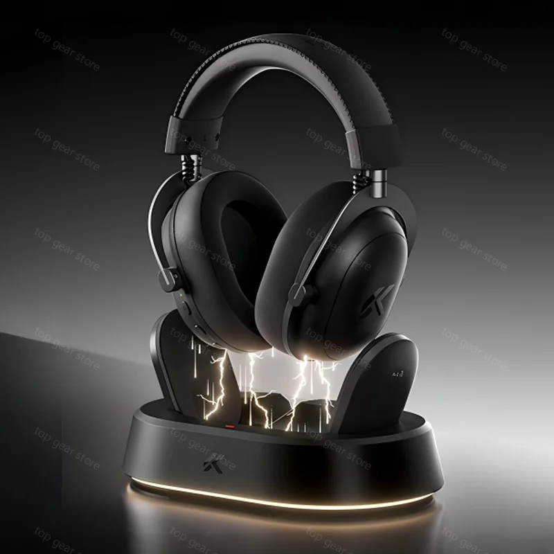 MCHOSE V9 Turbo Gaming Headset BT 2.4G Lage Latentie Draadloze Esports Headset Met 60mm Dynamische Driver 2000mAh Magnetisch Opladen Voor Gamers