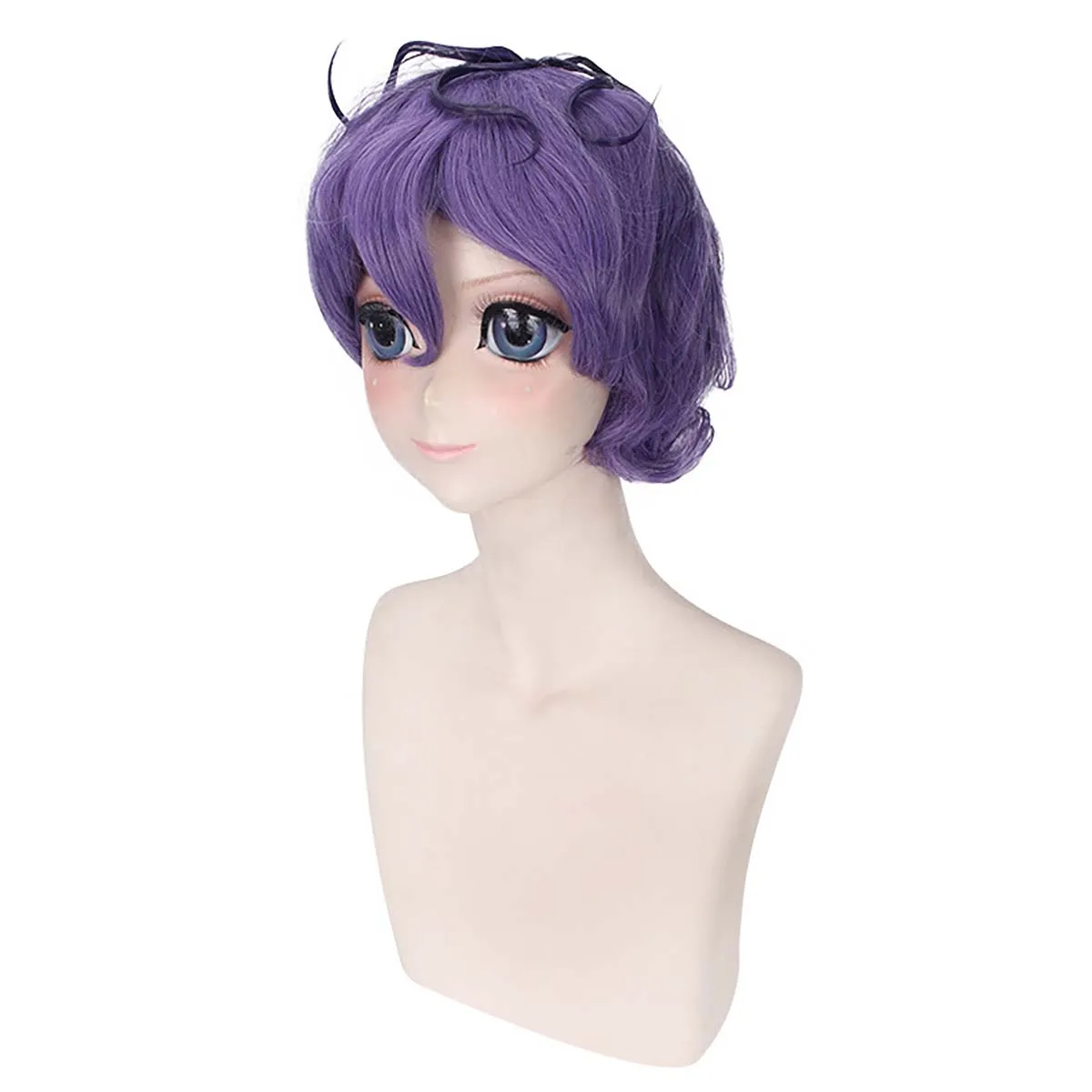 Halloween party Men 2025 New Game ib garry cosplay short purple hair wig
