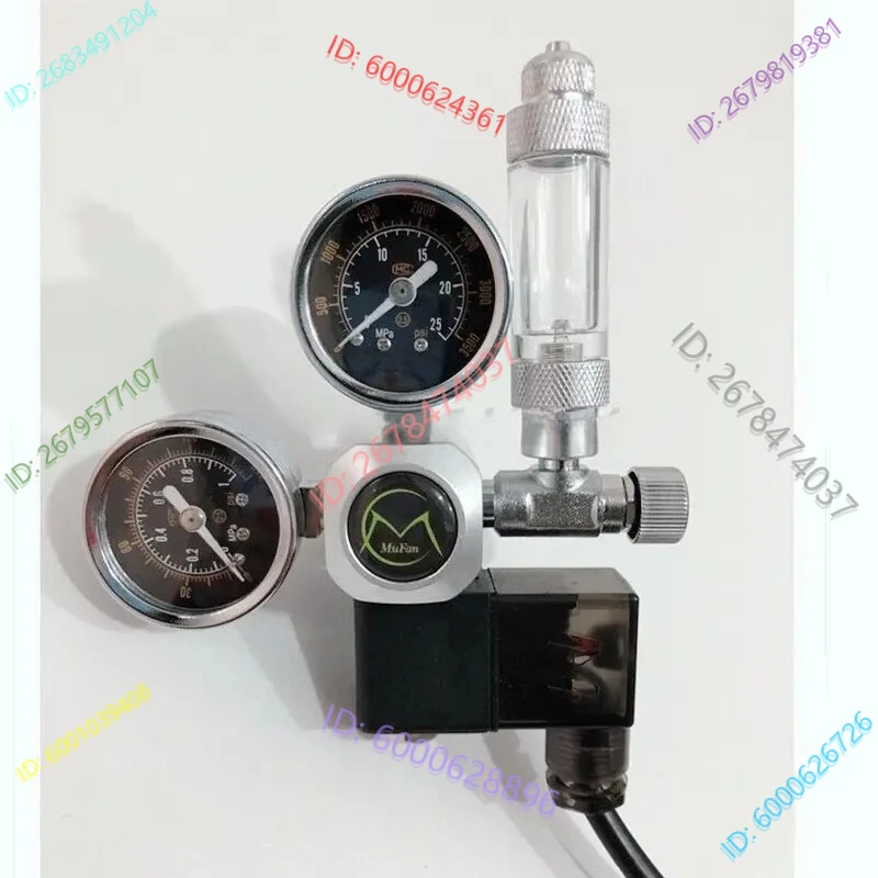 

Aquarium CO2 Regulator W21.8 G5/8 220V Magnetic Solenoid Check Valve Aquarium Bubble Counter Fish Tank Tool
