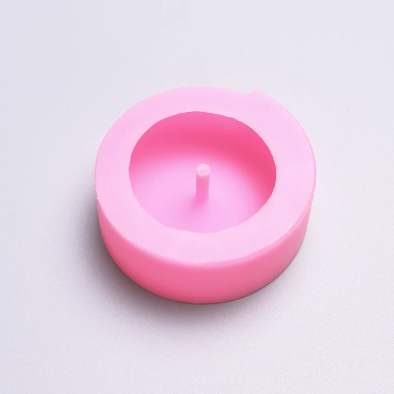 Concrete Insert Silicone Mold Simple round Incense stick Holder Cement silicone molds