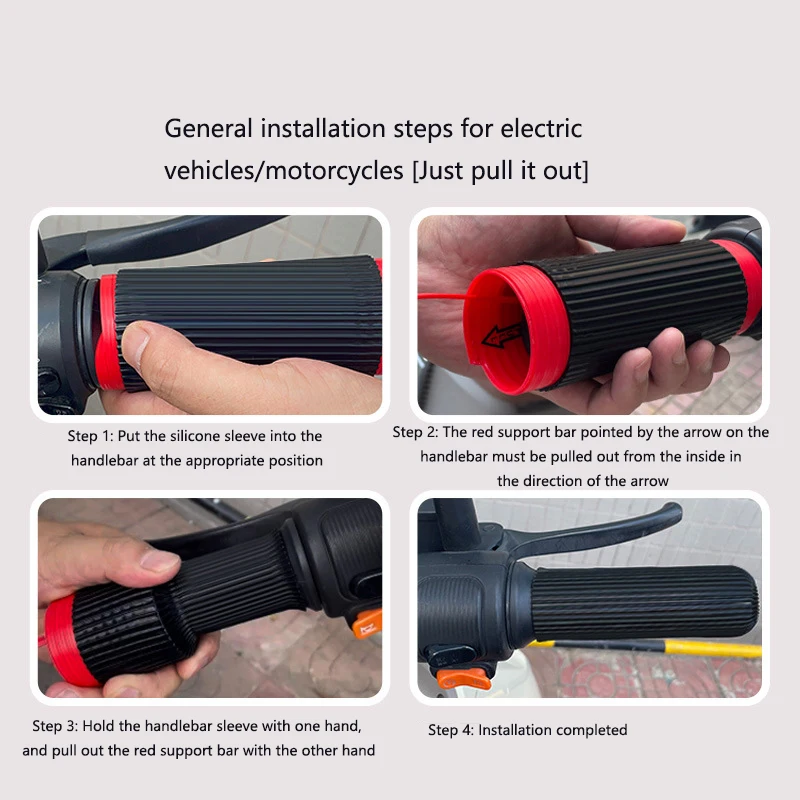 Motorcycle Brake Sleeve Anti-slip Silicone Universal Design Bicycle Brake Grip Wear resistant Handle Cover