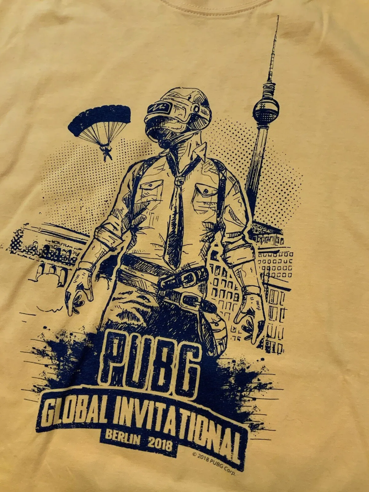 Camiseta del juego PUBG Playerunknown’s Battlegrounds Global Invitational Berlin 2018