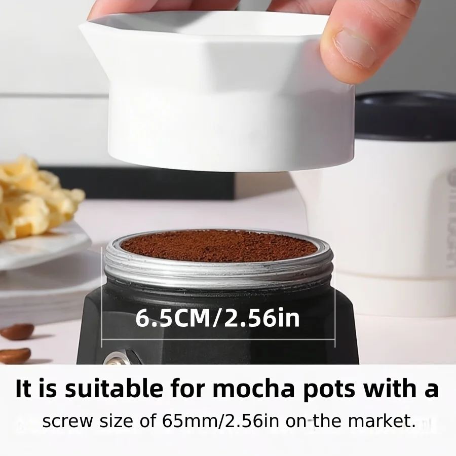 1PC Mocha Coffee Powder Distributor Coffee Pot Powder Dispenser Receiving Ring Non Pressure Rotating Flat Powder Dispenser