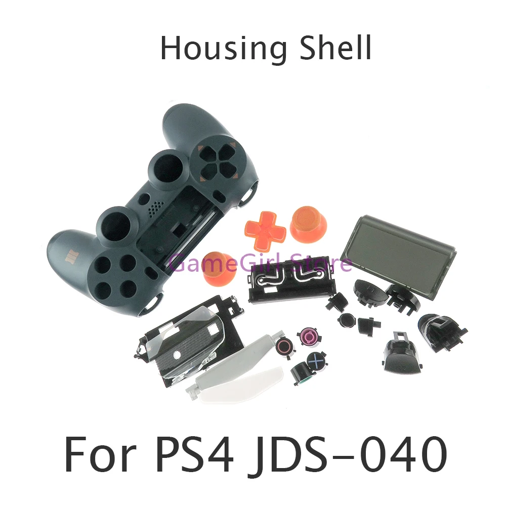 1Set Full Set of Plastic Housing Shell Cover Case For PlayStation 4 PS4 2.0 4.0 Version JDS-020 JDS-040 Controller Replacement