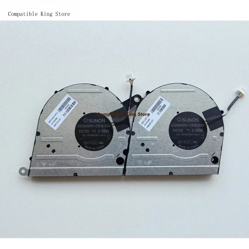 d+New Original Laptop Cooling Fan For HP Pavilion Plus 14 ey ew  N60150-001 EG50050S1-CN10-S9A N60263-001 EG50050S1-CN20-S9A