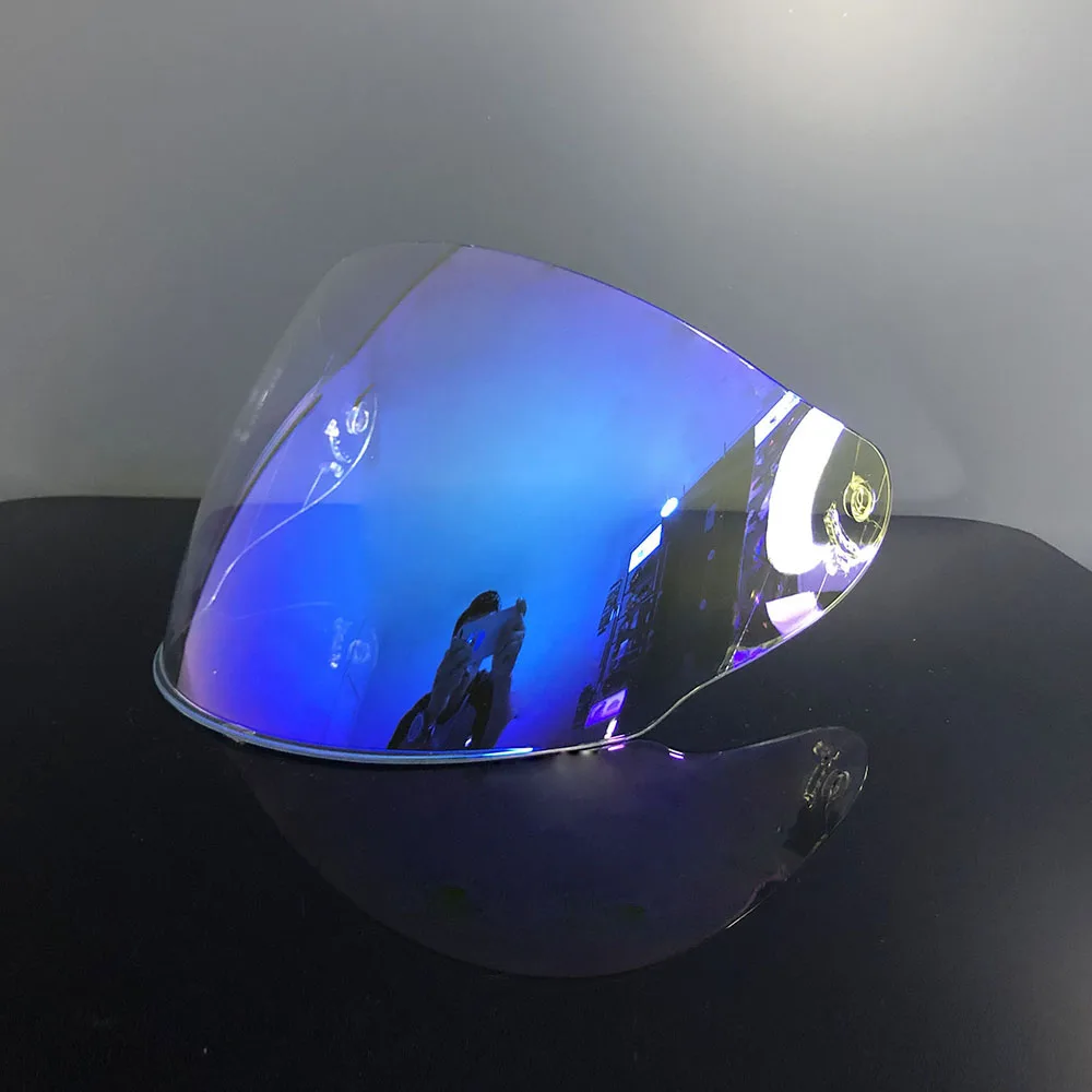 Fit for LS2 OF608 Helmet Visor Motorcycle Full Face Helmet Shield Lens Replacement Deep tea Silver Anti-UV Lens
