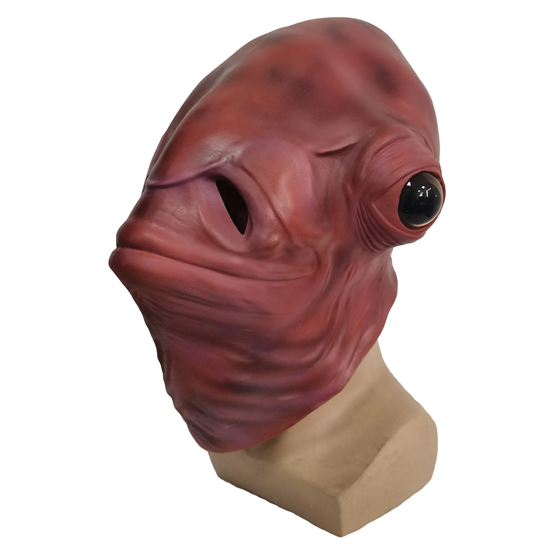 Topeng Latex Kepala Penuh Alie - Latex Alien Mask Realistic ulasan dan harga