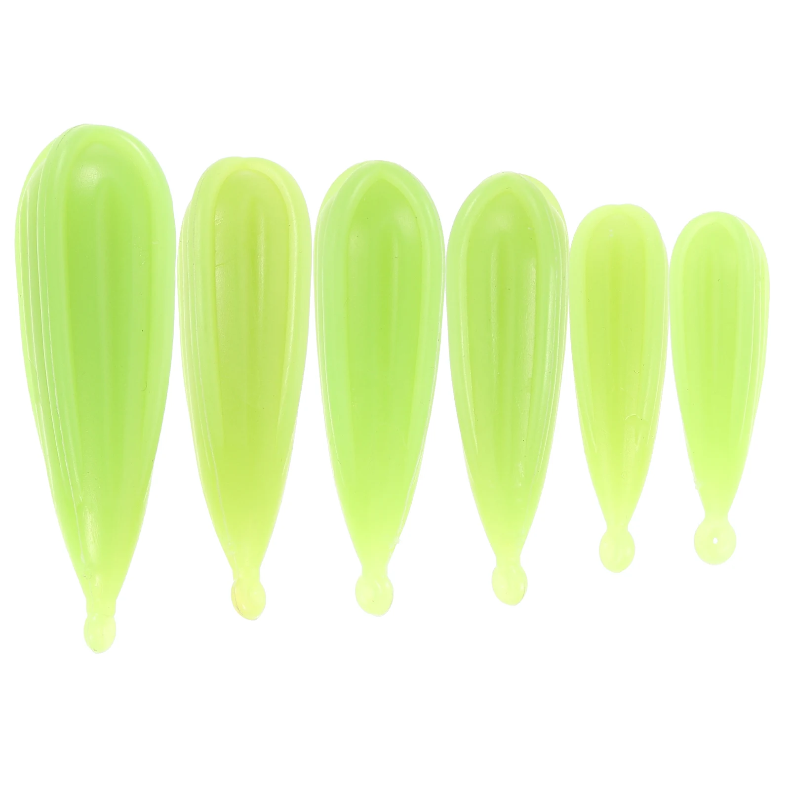 

6pcs Fishing Practice Plugs Durable Soft PVC Bait Casting Accessories Skill Development Training Aids for Anglers