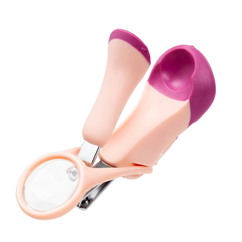 

Baby Nail Pincers Secure Clipper Care Tool Magnifier Fingernail Manicure Stainless Steel