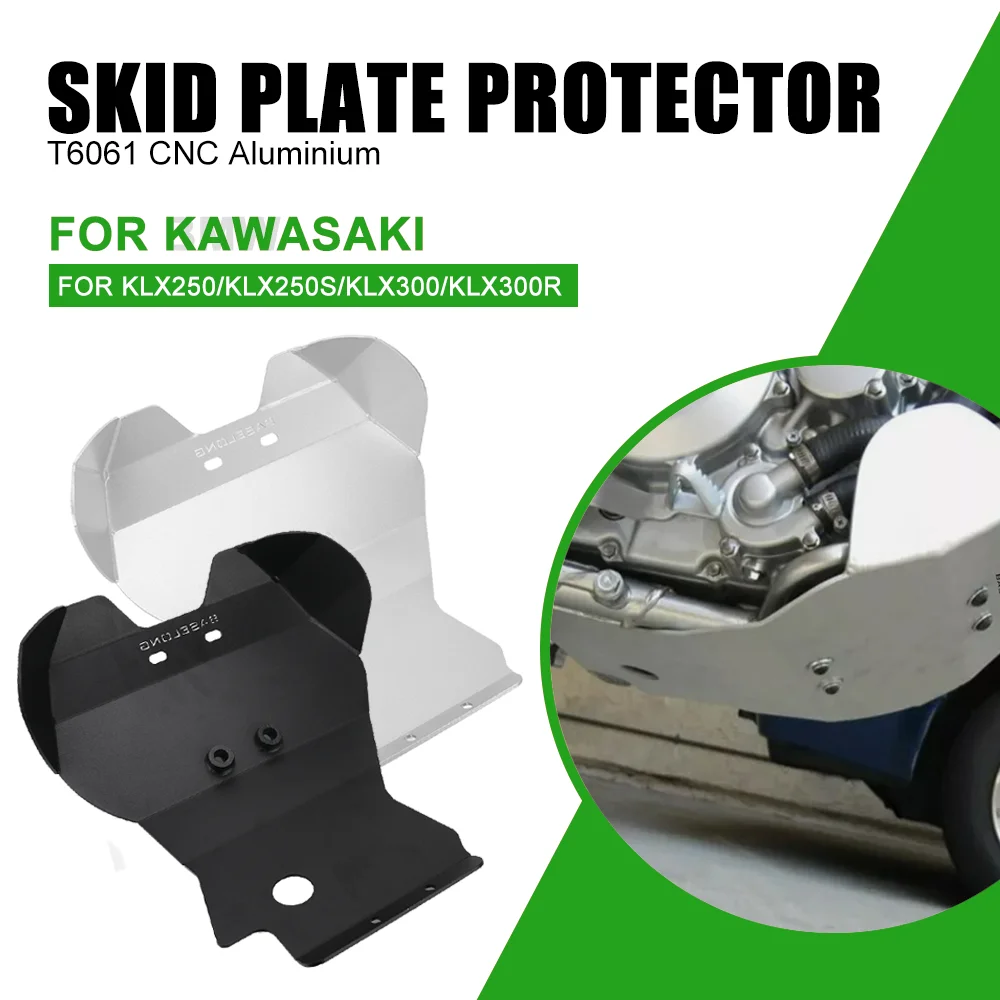 

Motorcycle Engine Base Chassis Guard Skid Plate Belly Pan Protector Cover FOR Kawasaki KLX250/KLX250S/KLX300/KLX300R 2006-2024