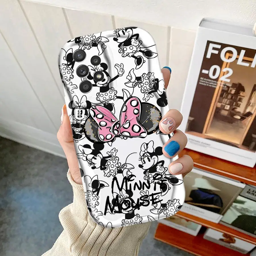สําหรับ Samsung Galaxy A36 A24 A55 A35 A52 A56 A25 A54 A32 A53 A23 ฝาครอบโทรศัพท์นุ่ม Disney Mickey Minnie เมาส์