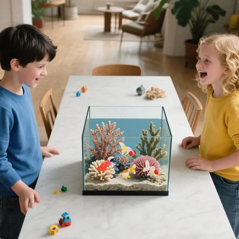 

Fake Fish For Tank 4X Fish Decorations Creative Floating Marine Animal Decoration For Display Home Garden Indoor Outdoor Fish